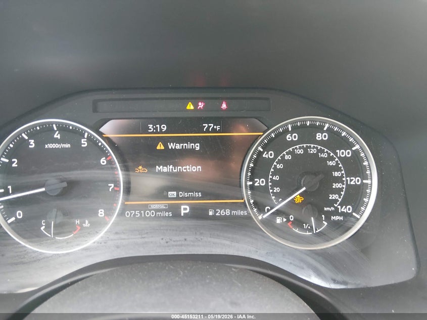2022 Mitsubishi Outlander VIN JA4J4UA83NZ024391 IAAI salvage auction — FRONT END, Salvage (Ohio), sold $25 on 2026-07-29 (photo 7)