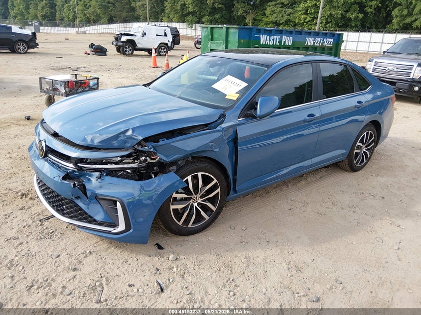 2026 Volkswagen Jetta VIN 3VW7W7BU7TM037891 IAAI salvage auction — FRONT END, Salvage Title, sold $8,500 on 2026-07-30 (photo 2)