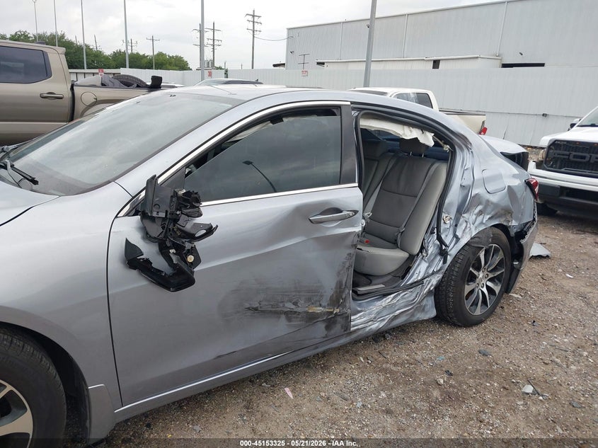 2015 Acura Tlx VIN 19UUB1F51FA028737 IAAI salvage auction — LEFT SIDE, Salvage (Texas), sold $2,150 on 2026-07-09 (photo 6)