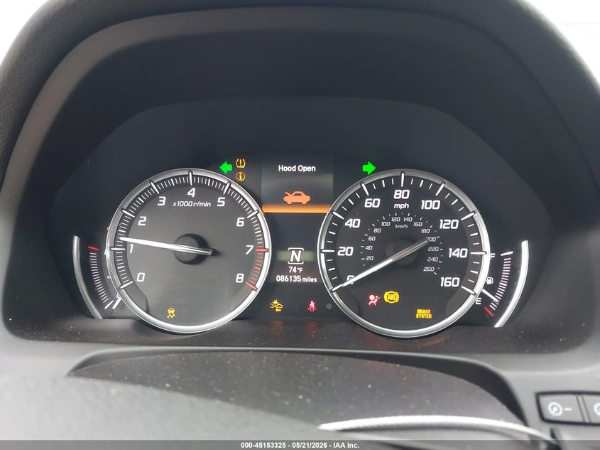 2015 Acura Tlx VIN 19UUB1F51FA028737 IAAI salvage auction — LEFT SIDE, Salvage (Texas), sold $2,150 on 2026-07-09 (photo 7)