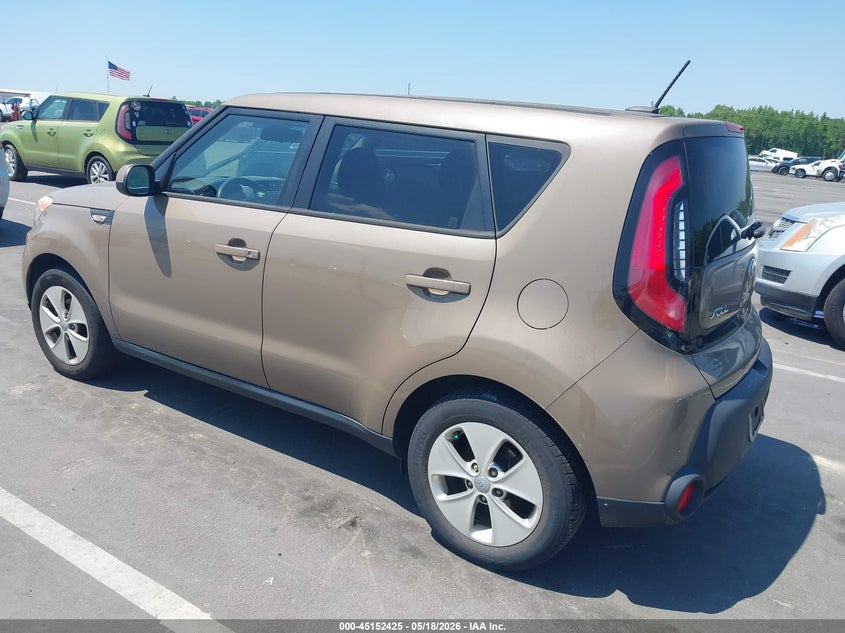 2014 Kia Soul VIN KNDJN2A21E7111124 IAAI salvage auction — NORMAL WEAR, Clear (Missouri), sold $225 on 2026-07-22 (photo 3)