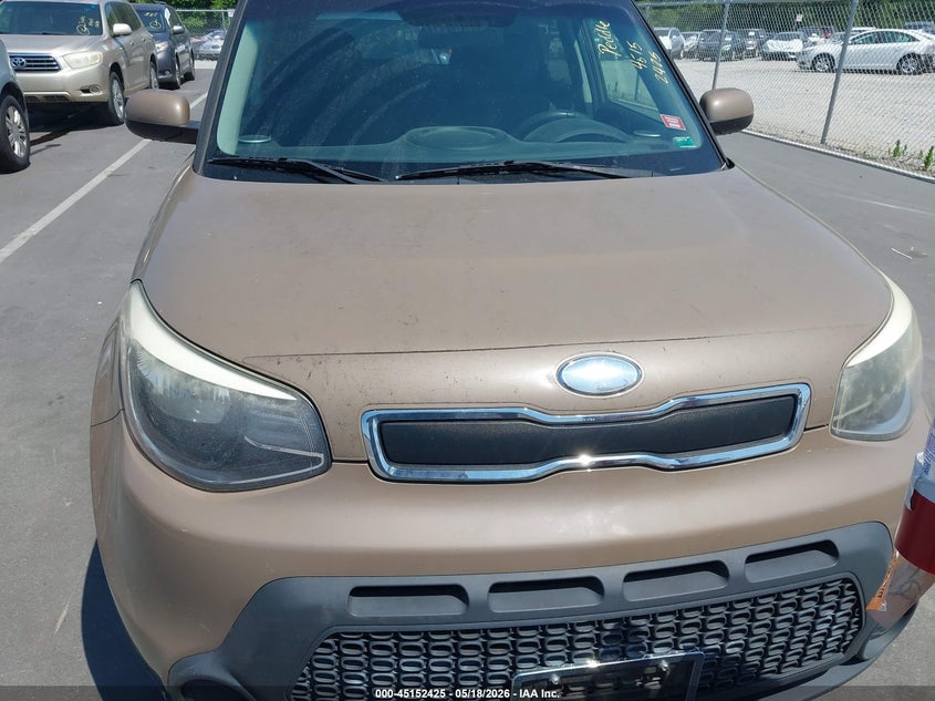 2014 Kia Soul VIN KNDJN2A21E7111124 IAAI salvage auction — NORMAL WEAR, Clear (Missouri), sold $225 on 2026-07-22 (photo 6)