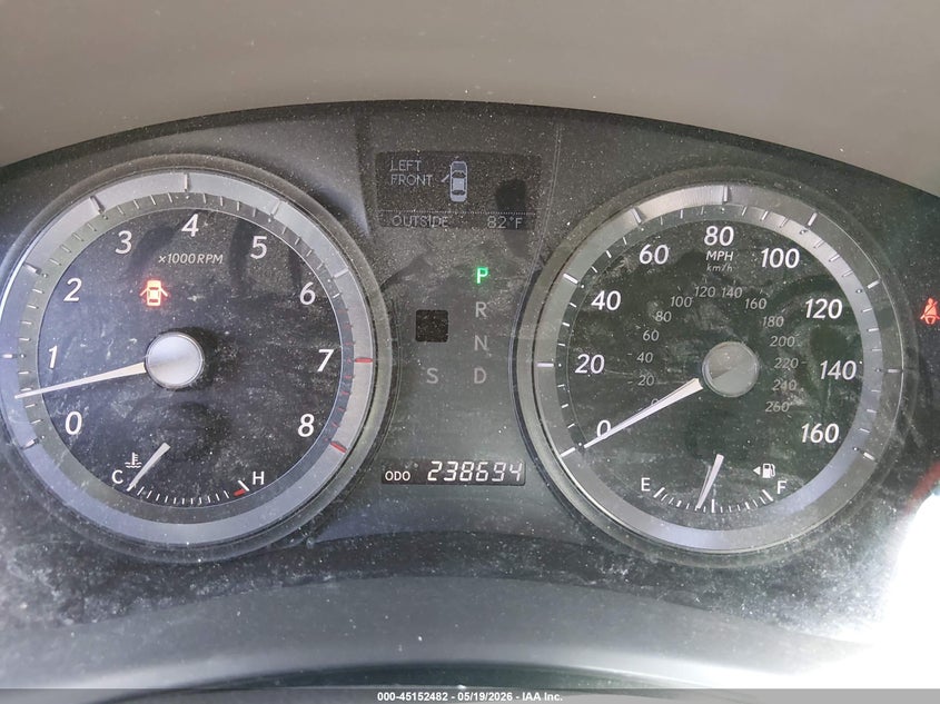 2007 Lexus ES VIN JTHBJ46G972011190 IAAI salvage auction — RIGHT FRONT, Clear (Michigan), sold $550 on 2026-07-09 (photo 7)