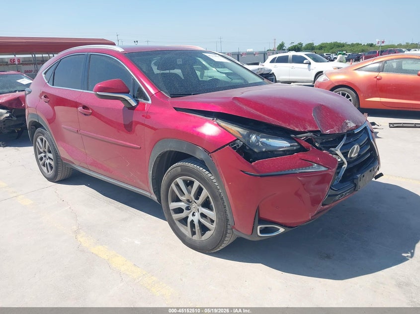 2016 Lexus Nx VIN JTJYARBZ6G2046749 IAAI salvage auction — FRONT END, Original (Texas), sold $4,450 on 2026-07-27 (photo 1)