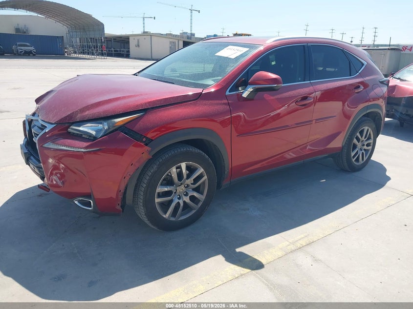 2016 Lexus Nx VIN JTJYARBZ6G2046749 IAAI salvage auction — FRONT END, Original (Texas), sold $4,450 on 2026-07-27 (photo 2)