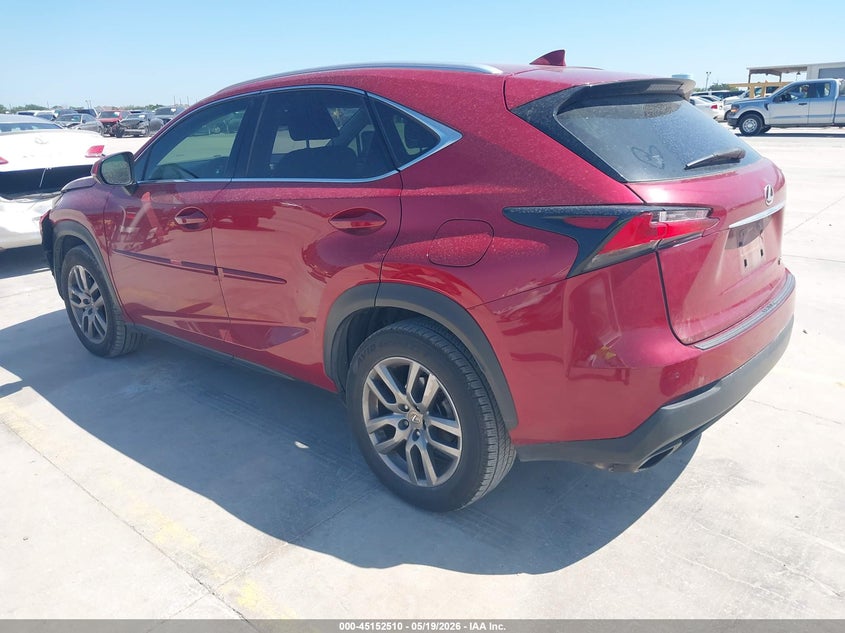 2016 Lexus Nx VIN JTJYARBZ6G2046749 IAAI salvage auction — FRONT END, Original (Texas), sold $4,450 on 2026-07-27 (photo 3)