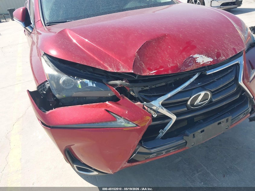 2016 Lexus Nx VIN JTJYARBZ6G2046749 IAAI salvage auction — FRONT END, Original (Texas), sold $4,450 on 2026-07-27 (photo 6)