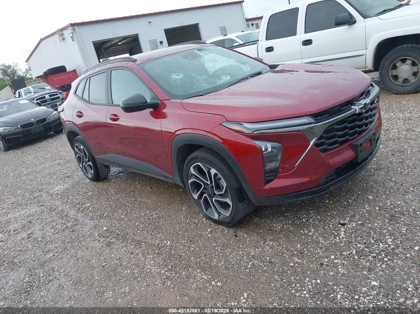 2025 Chevrolet Trax VIN KL77LJEP0SC303540 IAAI salvage auction — HAIL, Clear (Missouri), sold $10,350 on 2026-07-13 (photo 1)