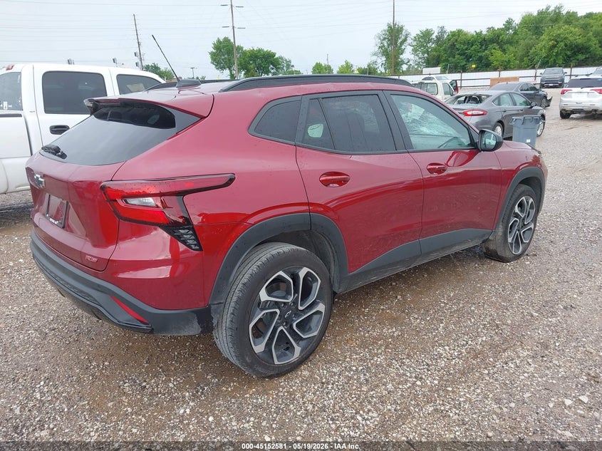 2025 Chevrolet Trax VIN KL77LJEP0SC303540 IAAI salvage auction — HAIL, Clear (Missouri), sold $10,350 on 2026-07-13 (photo 4)