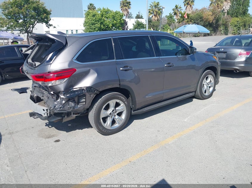2019 Toyota Highlander VIN 5TDYZRFH5KS350993 IAAI salvage auction — REAR END, Salvage (Georgia), sold $7,925 on 2026-07-20 (photo 4)