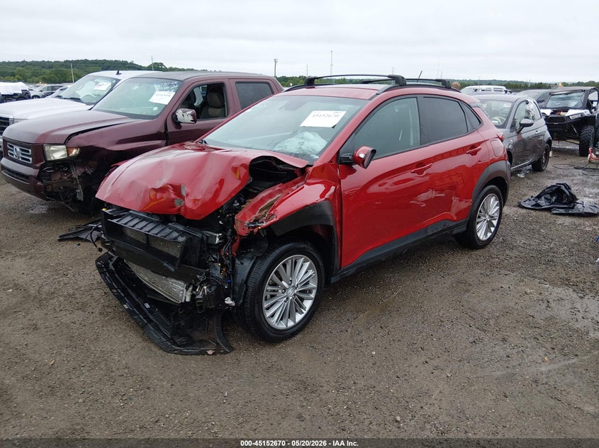 2021 Hyundai Kona VIN KM8K22AA3MU610278 IAAI salvage auction — FRONT END, Salvage (Oklahoma), sold $525 on 2026-07-28 (photo 2)