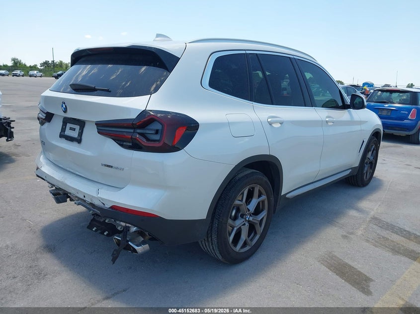 2024 BMW X3 VIN 5UX43DP03R9W80991 IAAI salvage auction — REAR END, Salvage Title, sold $15,100 on 2026-07-12 (photo 4)