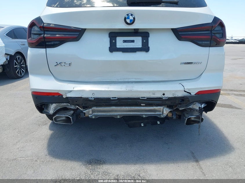2024 BMW X3 VIN 5UX43DP03R9W80991 IAAI salvage auction — REAR END, Salvage Title, sold $15,100 on 2026-07-12 (photo 6)