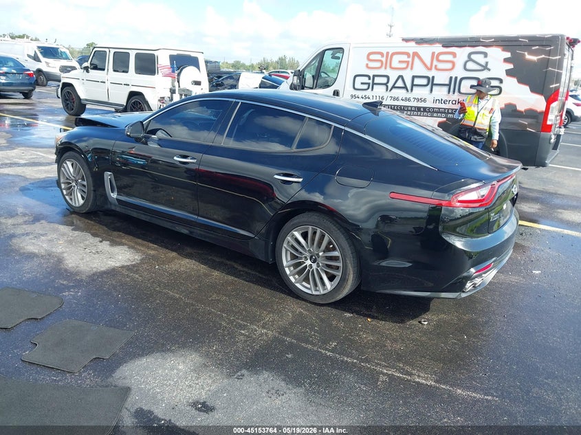 2018 Kia Stinger VIN KNAE15LA5J6031101 IAAI salvage auction — UNKNOWN, Rebuildable (Florida), sold $2,900 on 2026-07-24 (photo 3)