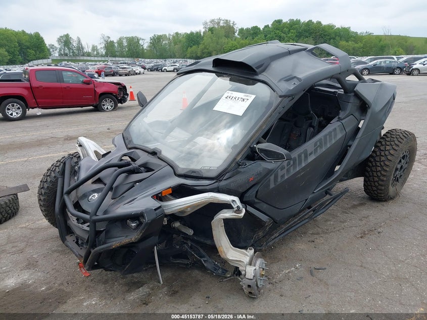 2024 Can-am/ brp Maverick VIN 3JB8XAT45RE004913 IAAI salvage auction — LEFT FRONT, Clear (Michigan), sold $22,250 on 2026-08-19 (photo 2)