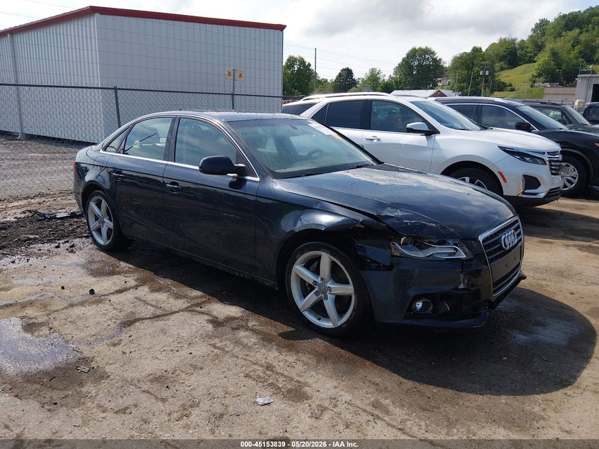 2012 Audi A4 VIN WAUBFAFL3CN005017 IAAI salvage auction — FRONT END, Salvage (West Virginia), sold $1,200 on 2026-07-16 (photo 1)