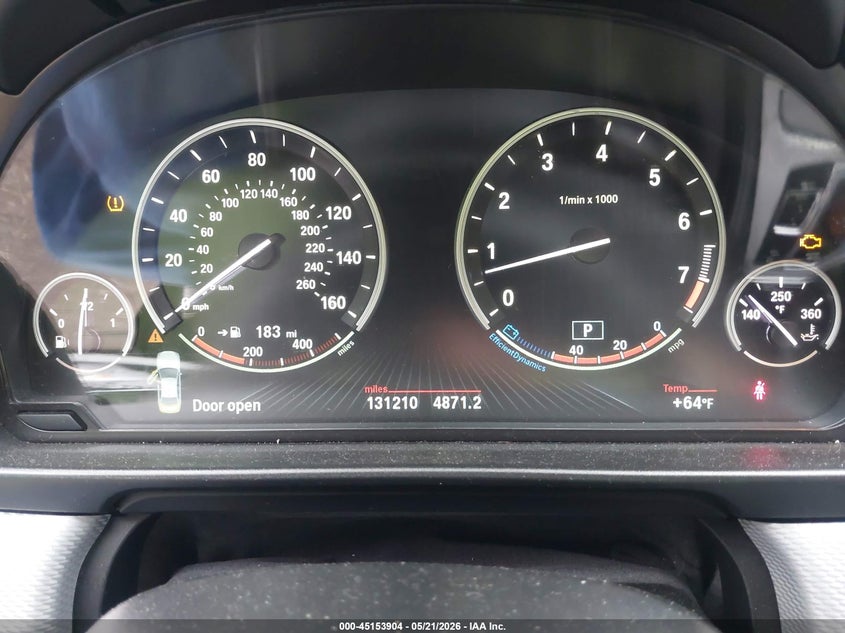 2015 BMW 5er VIN WBA5B3C53FD541728 IAAI salvage auction — REAR END, Salvage - Greater Than 75% (Maryland), sold $3,500 on 2026-07-28 (photo 7)