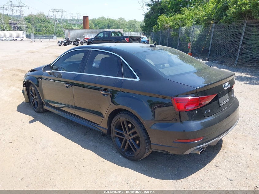 2017 Audi A3 VIN WAUJ8GFF5H1044886 IAAI salvage auction — FRONT END, Salvage (Pennsylvania), sold $550 on 2026-07-10 (photo 3)