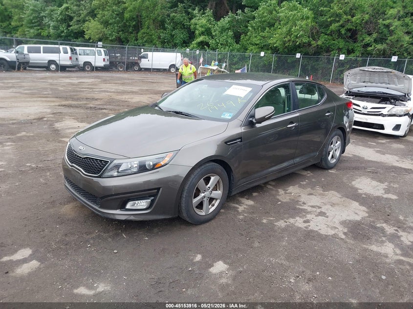 2015 Kia Optima VIN 5XXGM4A7XFG403612 IAAI salvage auction — RIGHT REAR, Salvage - Greater Than 75% (Maryland), sold $650 on 2026-07-07 (photo 2)