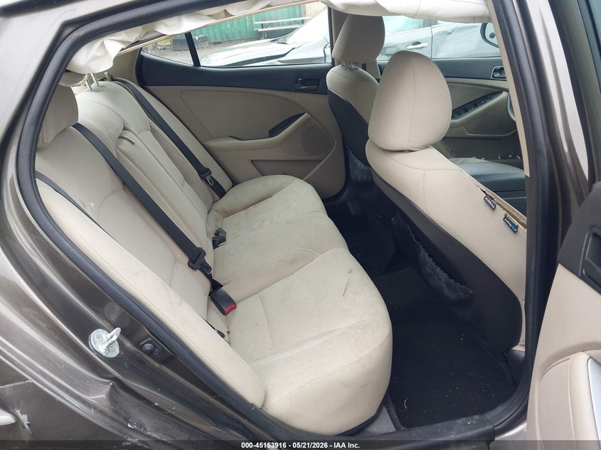 2015 Kia Optima VIN 5XXGM4A7XFG403612 IAAI salvage auction — RIGHT REAR, Salvage - Greater Than 75% (Maryland), sold $650 on 2026-07-07 (photo 8)