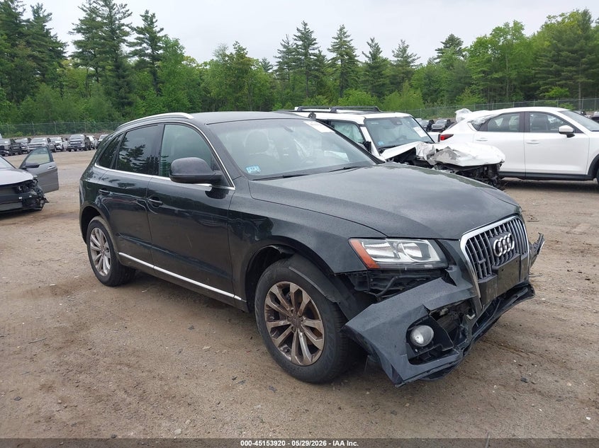 2014 Audi Q5 VIN WA1CFBFP6EA102331 IAAI salvage auction — FRONT END, Salvage Title, sold $1,000 on 2026-07-10 (photo 1)