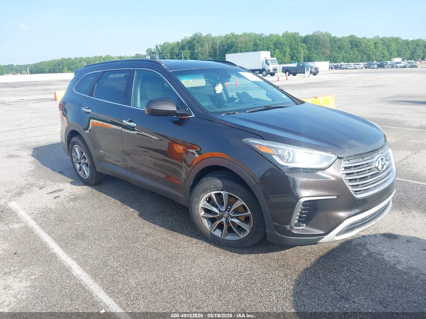 2017 Hyundai Santa fe VIN KM8SM4HF1HU177928 IAAI salvage auction — RIGHT FRONT, Clear (Indiana), sold $1,000 on 2026-07-29 (photo 1)