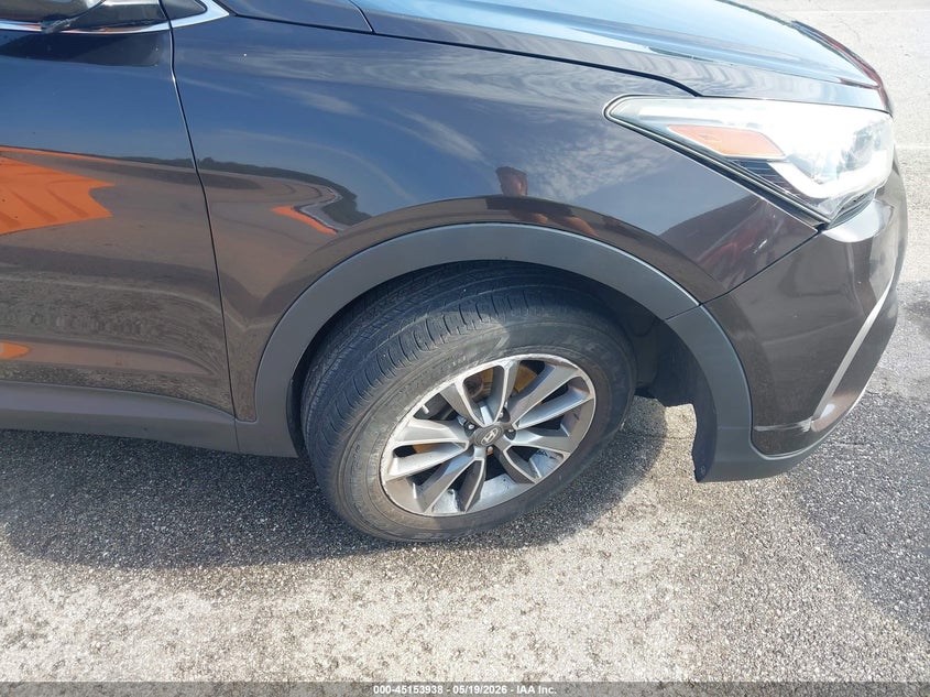 2017 Hyundai Santa fe VIN KM8SM4HF1HU177928 IAAI salvage auction — RIGHT FRONT, Clear (Indiana), sold $1,000 on 2026-07-29 (photo 6)