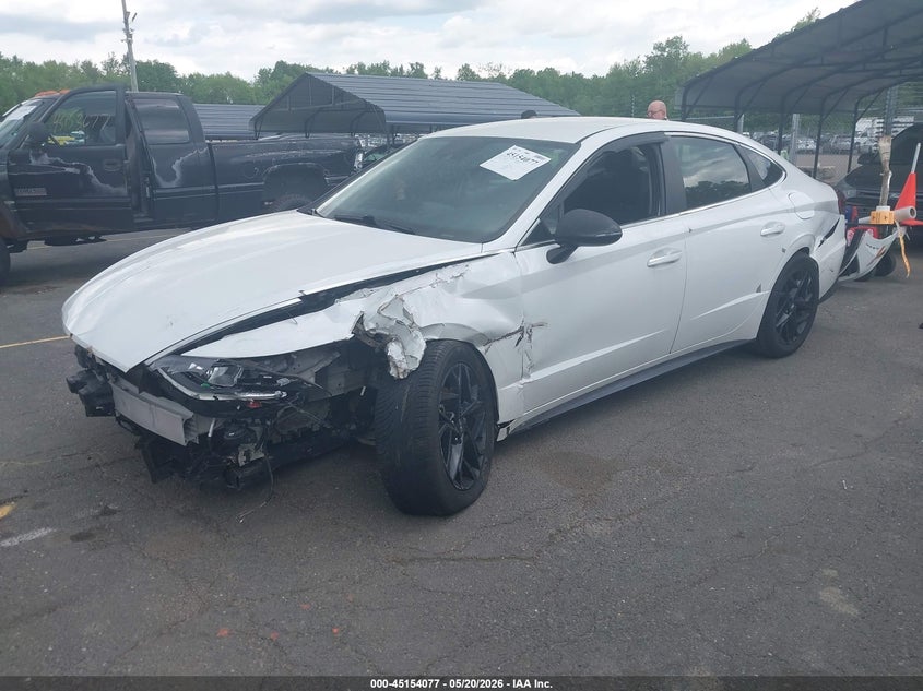 2020 Hyundai Sonata VIN 5NPEF4JA7LH000992 IAAI salvage auction — FRONT END, Salvage (Connecticut), sold $1,625 on 2026-07-16 (photo 2)