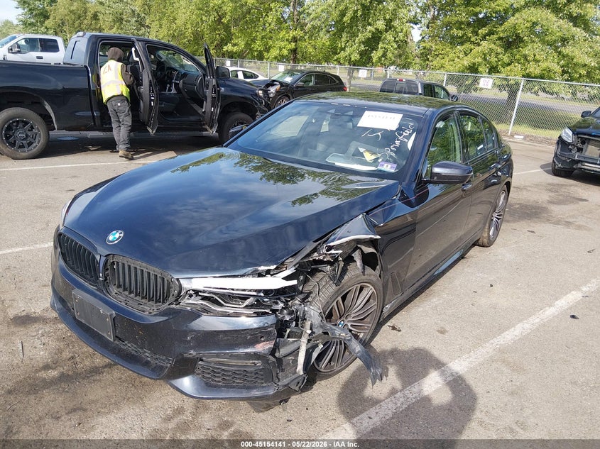 2018 BMW 5er VIN WBAJA7C58JWA71446 IAAI salvage auction — LEFT FRONT, Salvage (New Jersey), sold $6,100 on 2026-07-24 (photo 2)