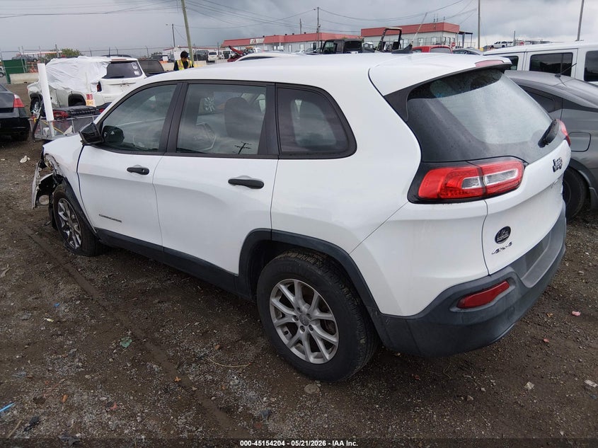 2015 Jeep Cherokee VIN 1C4PJMAB2FW591120 IAAI salvage auction — LEFT FRONT, Clear (Tennessee), sold $1,000 on 2026-07-09 (photo 3)