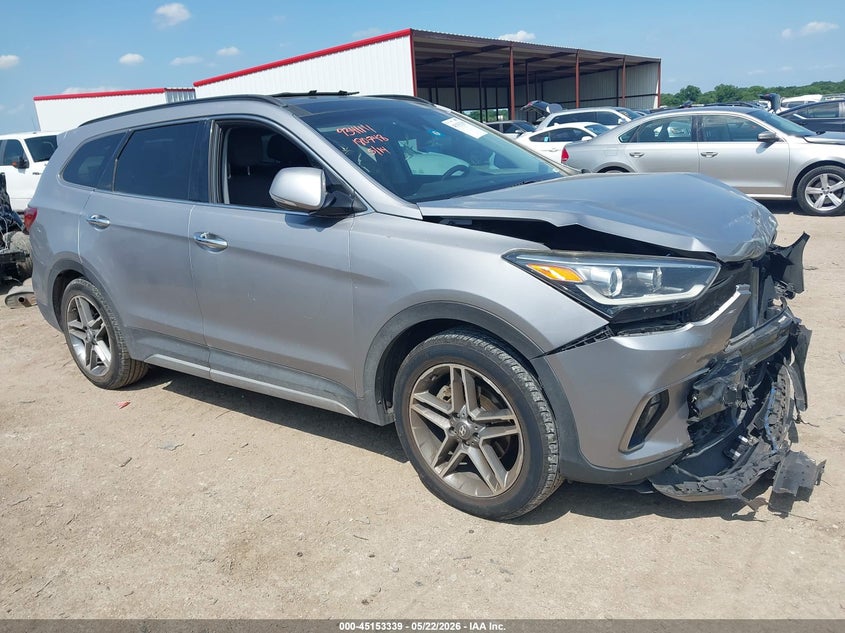 2017 Hyundai Santa fe VIN KM8SR4HF1HU180748 IAAI salvage auction — FRONT END, Original (Texas), sold $3,100 on 2026-07-07 (photo 1)