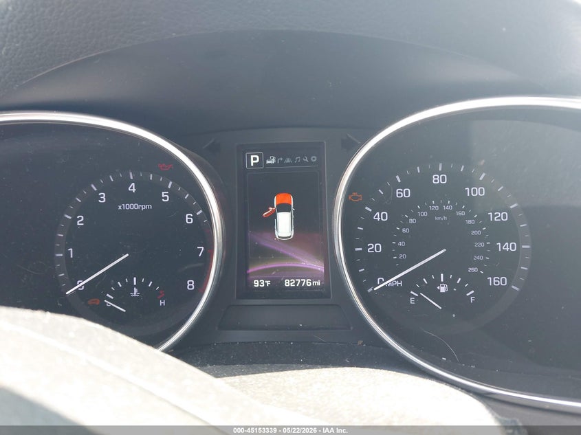 2017 Hyundai Santa fe VIN KM8SR4HF1HU180748 IAAI salvage auction — FRONT END, Original (Texas), sold $3,100 on 2026-07-07 (photo 7)