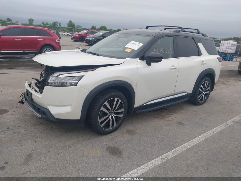 2023 Nissan Pathfinder VIN 5N1DR3DJ8PC205341 IAAI salvage auction — FRONT END, Salvage (Illinois), sold $11,300 on 2026-08-21 (photo 2)