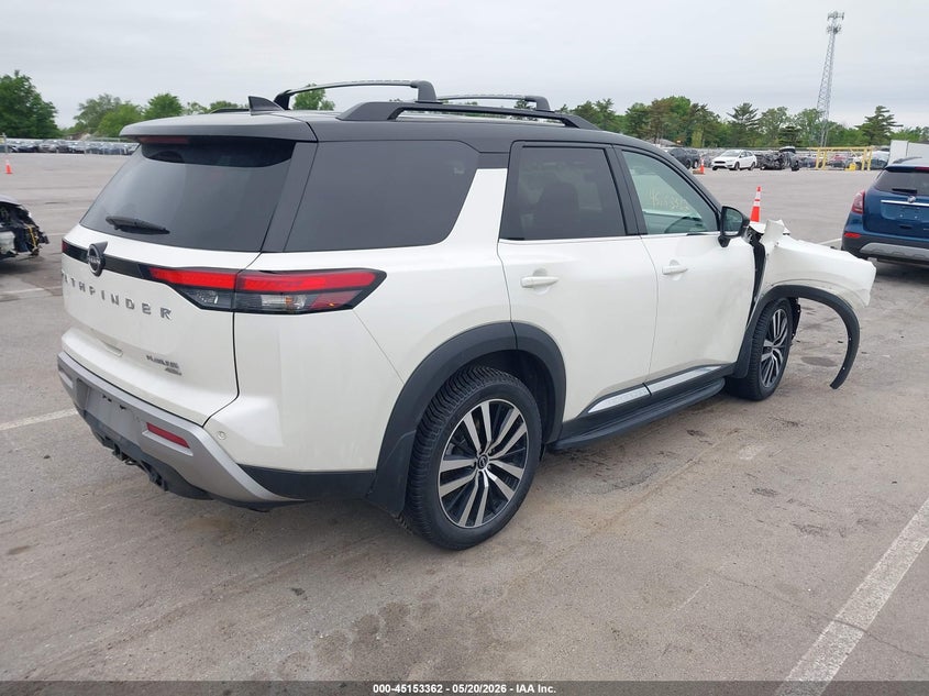 2023 Nissan Pathfinder VIN 5N1DR3DJ8PC205341 IAAI salvage auction — FRONT END, Salvage (Illinois), sold $11,300 on 2026-08-21 (photo 4)