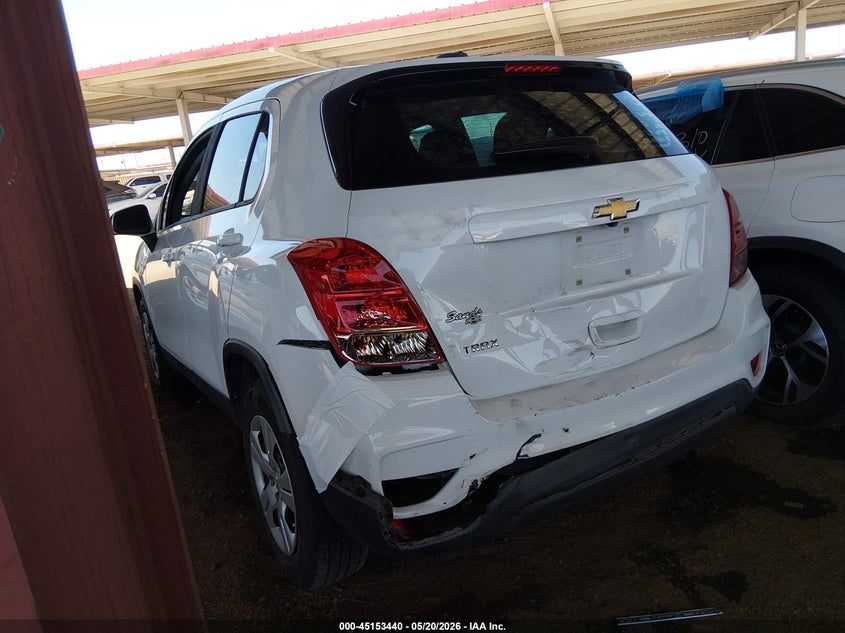 2018 Chevrolet Trax VIN KL7CJKSB3JB544175 IAAI salvage auction — LEFT REAR, Salvage (Arizona), sold $2,000 on 2026-07-28 (photo 3)