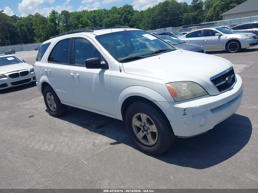 2004 Kia Sorento VIN KNDJD733345213279 IAAI salvage auction — FRONT END, Repossession Paperwork (Georgia), sold $325 on 2026-07-15 (photo 1)