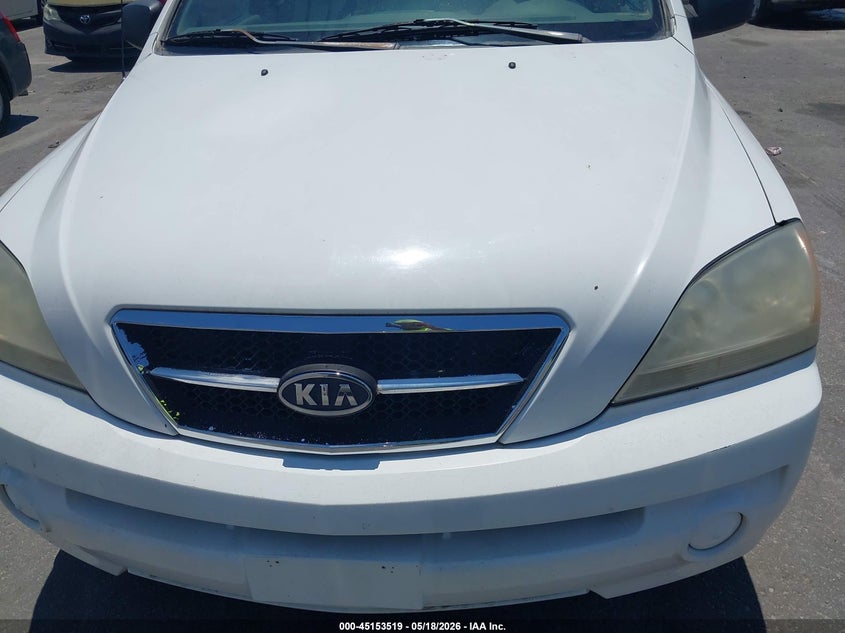 2004 Kia Sorento VIN KNDJD733345213279 IAAI salvage auction — FRONT END, Repossession Paperwork (Georgia), sold $325 on 2026-07-15 (photo 6)