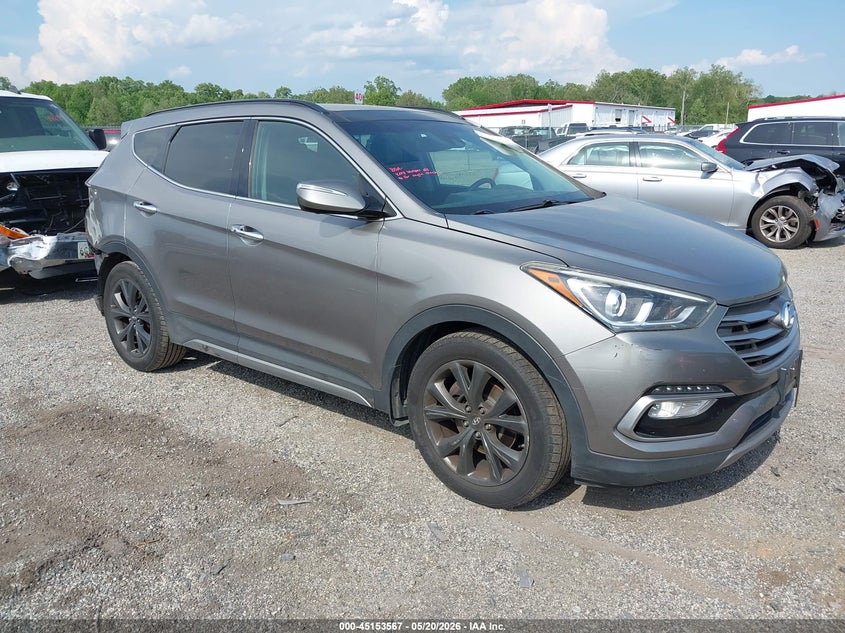 2017 Hyundai Santa fe VIN 5XYZWDLAXHG435583 IAAI salvage auction — REAR END, Salvage - Greater Than 75% (Maryland), sold $2,650 on 2026-07-27 (photo 1)