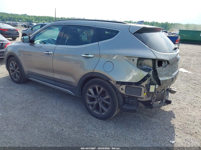 2017 Hyundai Santa fe VIN 5XYZWDLAXHG435583 IAAI salvage auction — REAR END, Salvage - Greater Than 75% (Maryland), sold $2,650 on 2026-07-27 (photo 3)