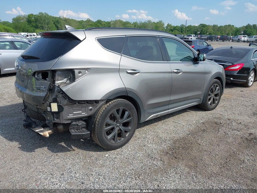 2017 Hyundai Santa fe VIN 5XYZWDLAXHG435583 IAAI salvage auction — REAR END, Salvage - Greater Than 75% (Maryland), sold $2,650 on 2026-07-27 (photo 4)