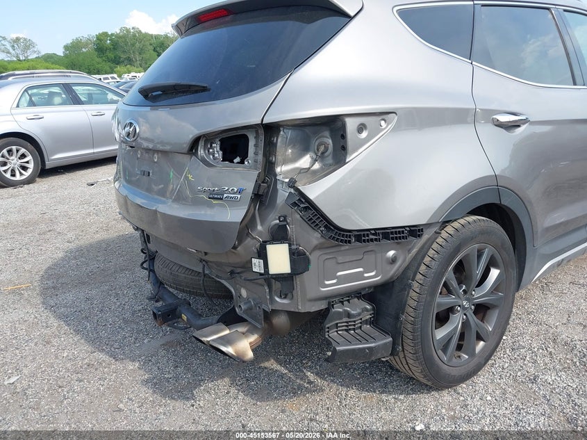 2017 Hyundai Santa fe VIN 5XYZWDLAXHG435583 IAAI salvage auction — REAR END, Salvage - Greater Than 75% (Maryland), sold $2,650 on 2026-07-27 (photo 6)