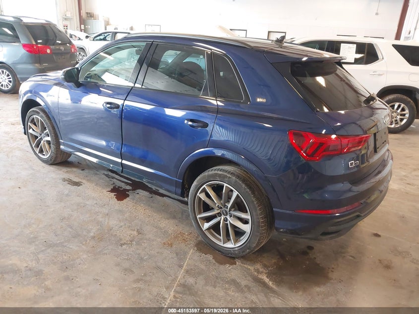 2024 Audi Q3 VIN WA1EECF38R1033940 IAAI salvage auction — FRONT END, Clear (Michigan), sold $10,100 on 2026-08-01 (photo 3)