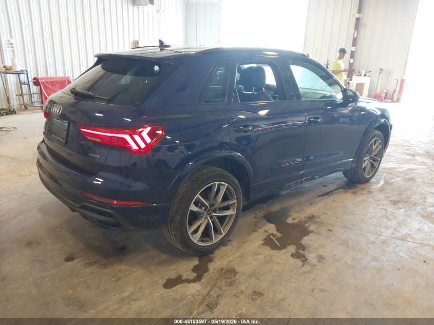 2024 Audi Q3 VIN WA1EECF38R1033940 IAAI salvage auction — FRONT END, Clear (Michigan), sold $10,100 on 2026-08-01 (photo 4)