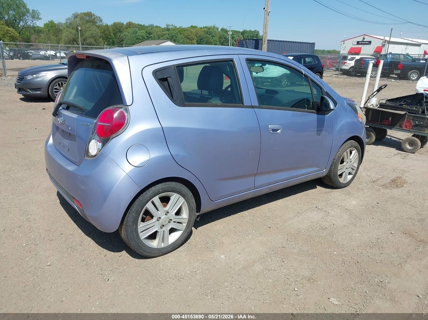 2014 Chevrolet Spark VIN KL8CB6S91EC523726 IAAI salvage auction — NORMAL WEAR, Clear (Indiana), sold $25 on 2026-07-28 (photo 4)