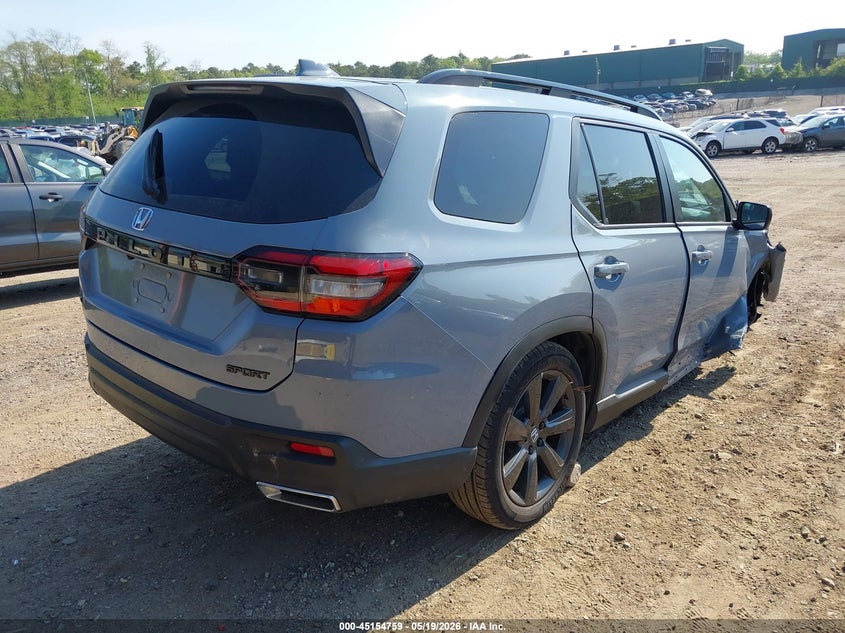2025 Honda Pilot VIN 5FNYG1H38SB166659 IAAI salvage auction — FRONT END, Mv-907A (New York), sold $7,300 on 2026-07-28 (photo 4)