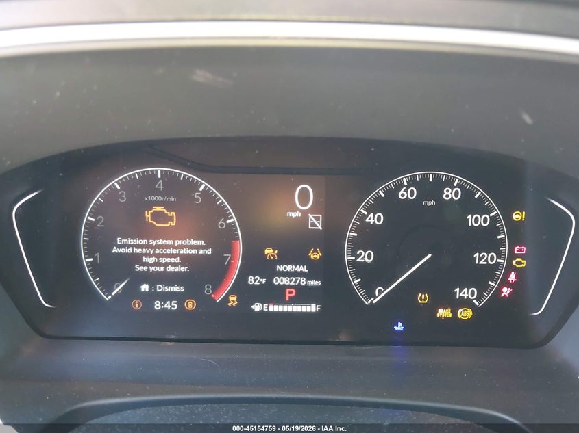 2025 Honda Pilot VIN 5FNYG1H38SB166659 IAAI salvage auction — FRONT END, Mv-907A (New York), sold $7,300 on 2026-07-28 (photo 7)