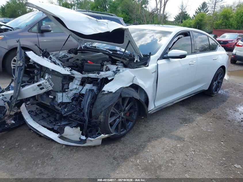 2025 Cadillac Ct5-v VIN 1G6DV5RW7S0120911 IAAI salvage auction — FRONT END, Clear (Michigan), sold $13,000 on 2026-07-09 (photo 2)