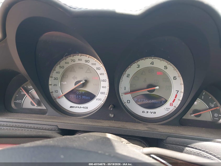 2009 Mercedes-benz Slc-klasse amg VIN WDBSK70F39F145297 IAAI salvage auction — WATER/FLOOD, Salvage (Louisiana), sold $11,000 on 2026-08-15 (photo 7)
