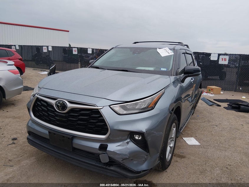2020 Toyota Highlander VIN 5TDZZRAH9LS019802 IAAI salvage auction — RIGHT SIDE, Salvage (Texas), sold $8,650 on 2026-07-21 (photo 2)