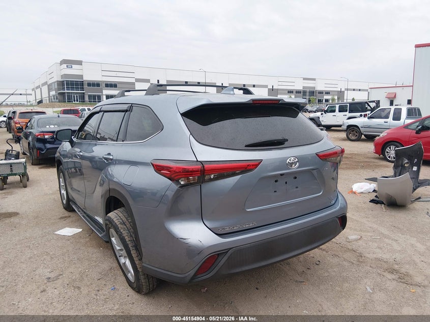2020 Toyota Highlander VIN 5TDZZRAH9LS019802 IAAI salvage auction — RIGHT SIDE, Salvage (Texas), sold $8,650 on 2026-07-21 (photo 3)